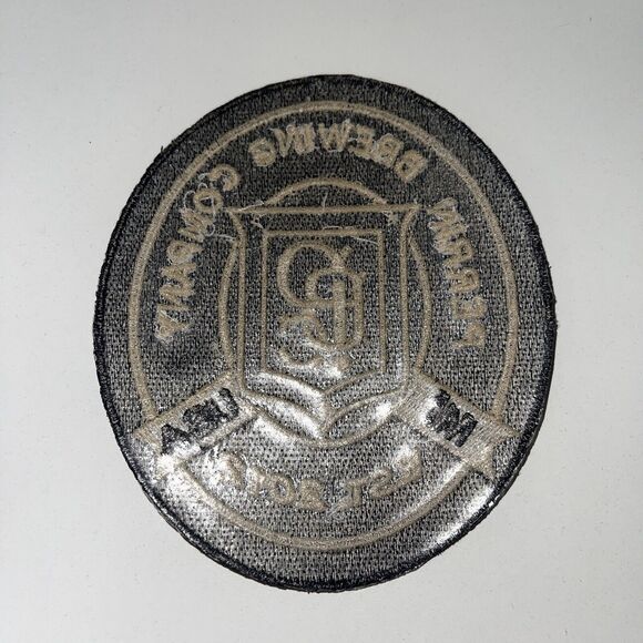 Perrin Brewing Company Michigan USA Oval Black Iron On Patch-New - Picture 2 of 2